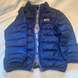 REI Reversible puffer jacket.